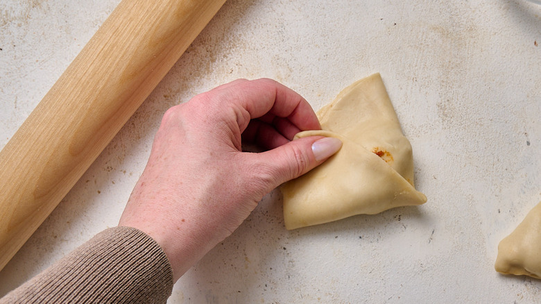 pâte à plier samosa en triangles