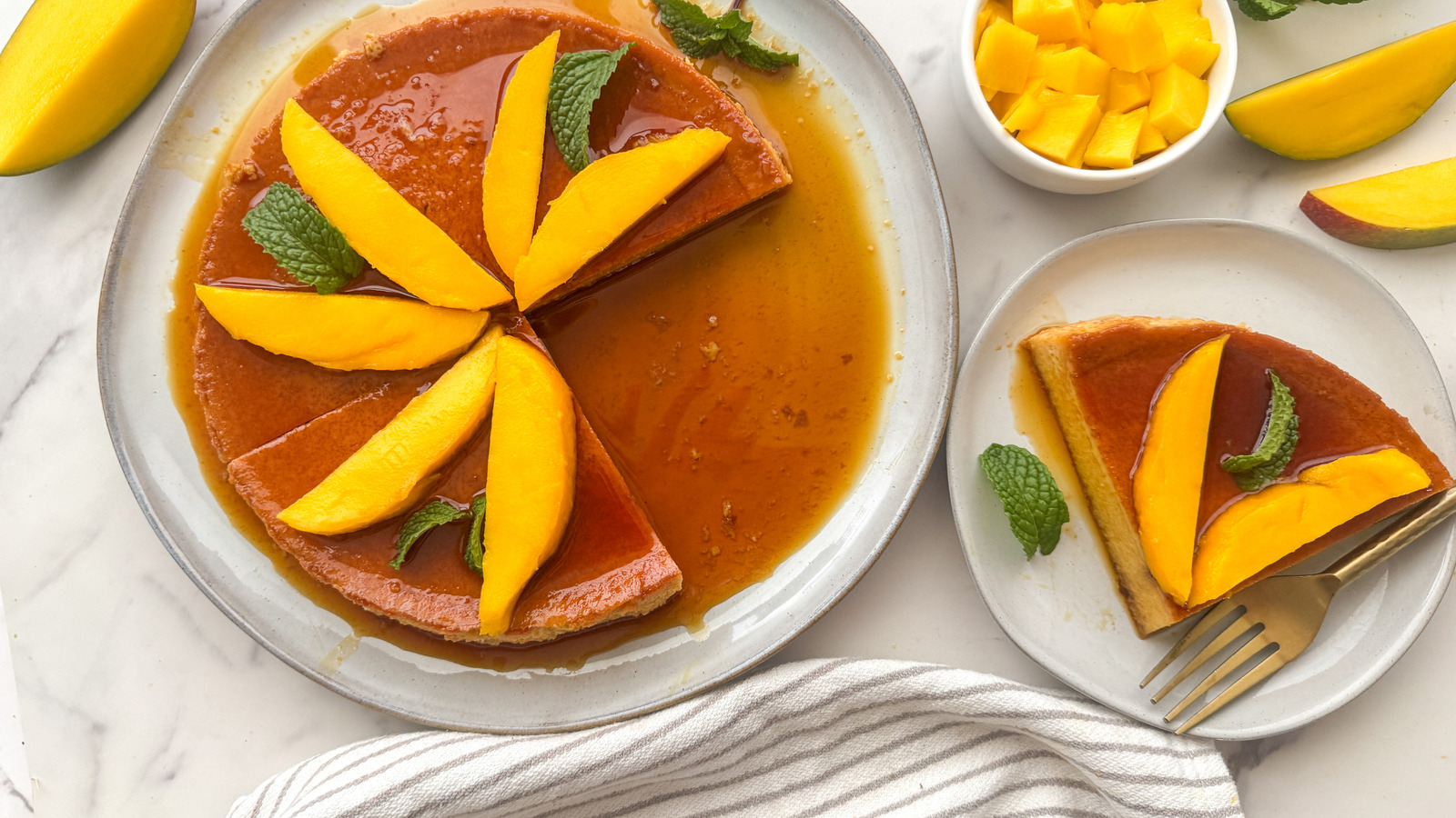 Recette de flan mangue lumineuse et fruitée
