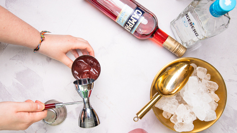 Cocktail au shaker.